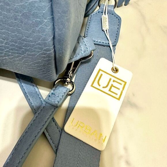 NWT Sky Blue mini Backpack Purse Vegan Leather - Picture 6 of 9